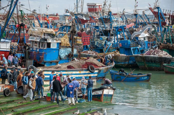 fishing boats Portuguese port